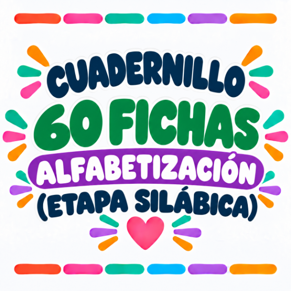 Producto - Leer y escribir con pistas - 60 fichas de alfabetización - Etapa silábica