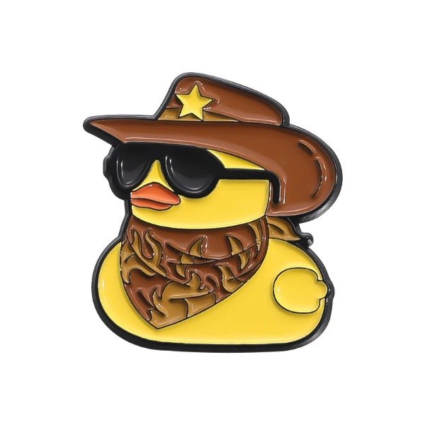 Producto - Pin Patito Rubber Duck - Estilo Cowboy  Sheriff
