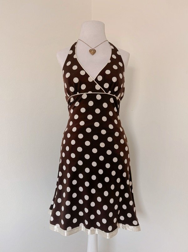 Producto - Vestido Polka Chocolate T. S