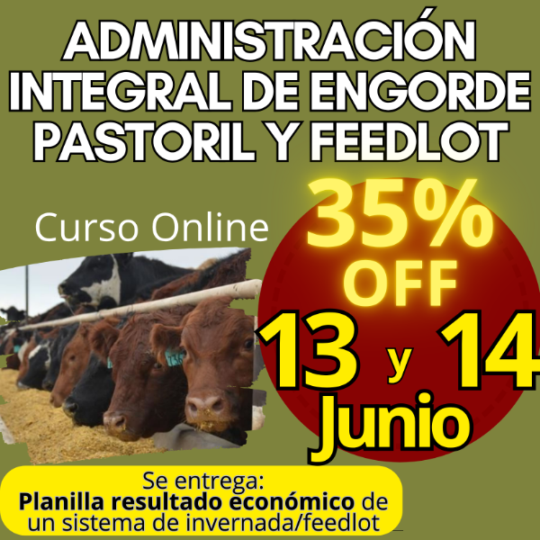 Producto - Curso Online: Administración Integral de Engorde Pastoril y Feedlot