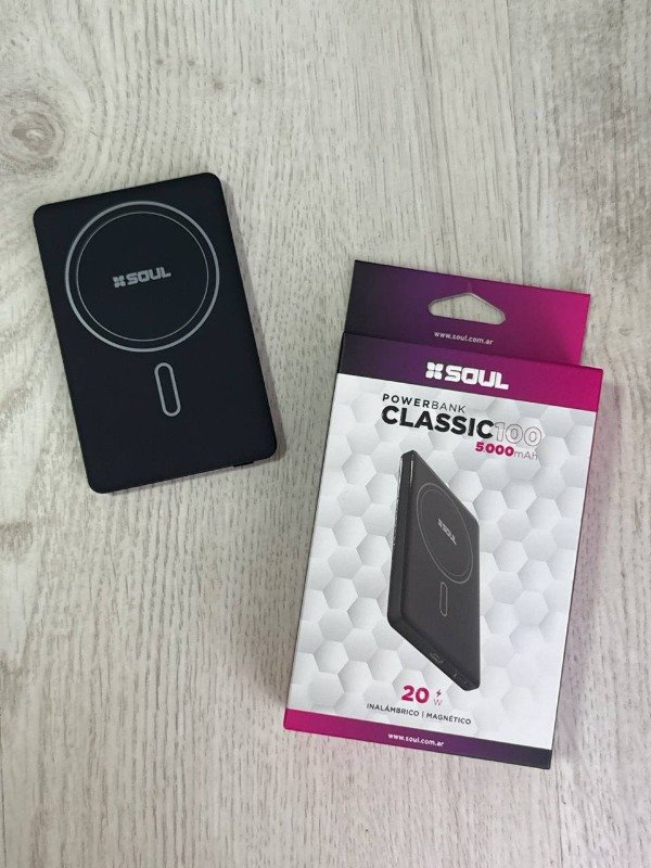 Producto - CARGADOR PORTÁTIL INALÁMBRICO MAGSAFE SOUL CLASSIC 100 5000MAH
