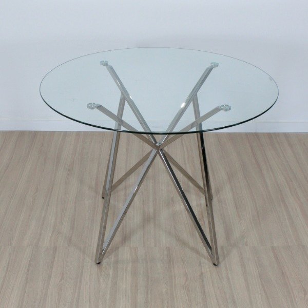 Producto - Mesa cromada New 1mt redonda - 1