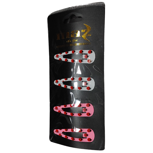 Producto - Hebillas De Pelo Tic Tac Mediana Vaquita de San Antonio Pack X 4 - 1