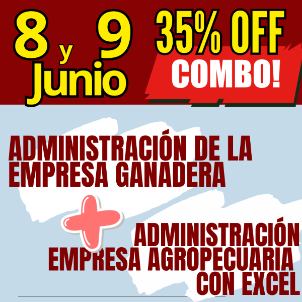 Producto - COMBO 2 CURSOS: Administración Ganadera + Gestión Agropecuaria con Excel
