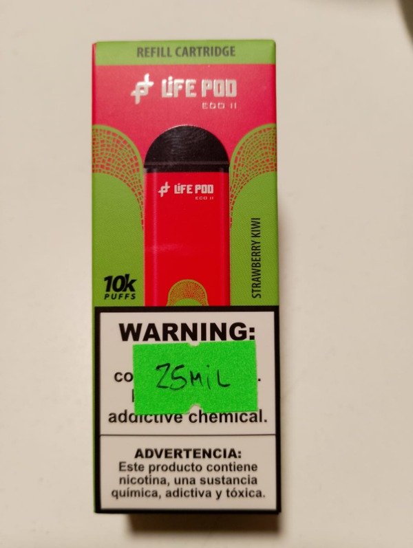 Producto - CARTUCHO "STRAWBERRY KIWI" 10.000puff - LIFEPOD