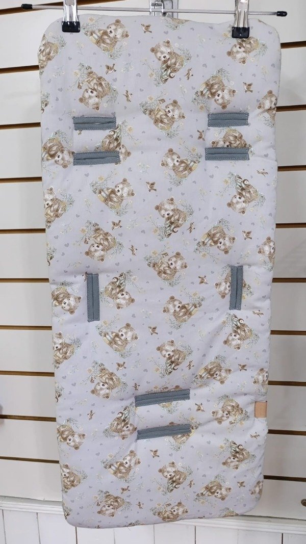 Producto - Colchoncito oso gris.