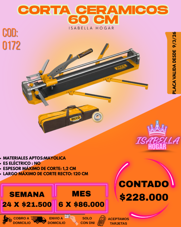 Producto - CORTA CERAMICOS 60 CM