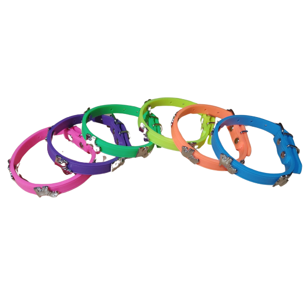 Producto - Collar Silicona Perro Lisa Hipoalergénica Colores 30x1cm - 4