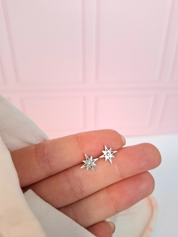 Producto - Aros destello strass 1cm