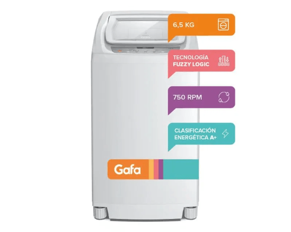 Producto - LAVARROPAS AUTOMÁTICO GAFA DIGIFIT 6.5KG CARGA SUPERIOR