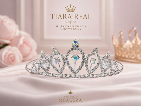 Producto - Tiara real plateado
