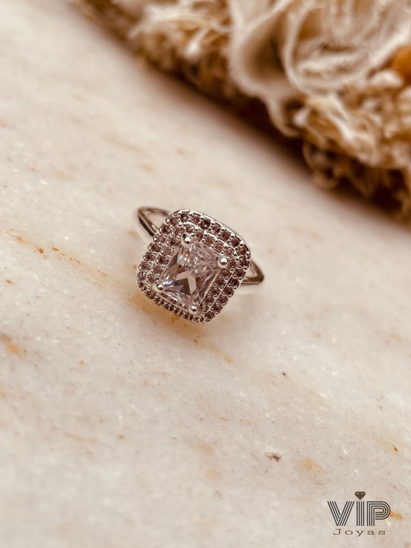 Producto - Anillo Square Acero Blanco