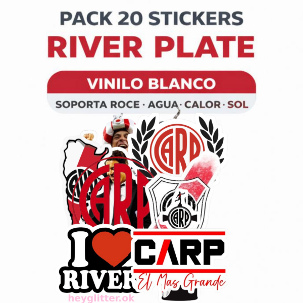 Producto - PACK 20 DE STICKERS EQUIPOS DE FUTBOL X 5CM