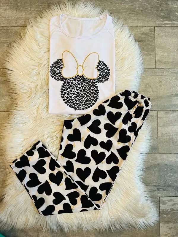 Producto - Pijama Minnie corazones adultos manga corta - 2