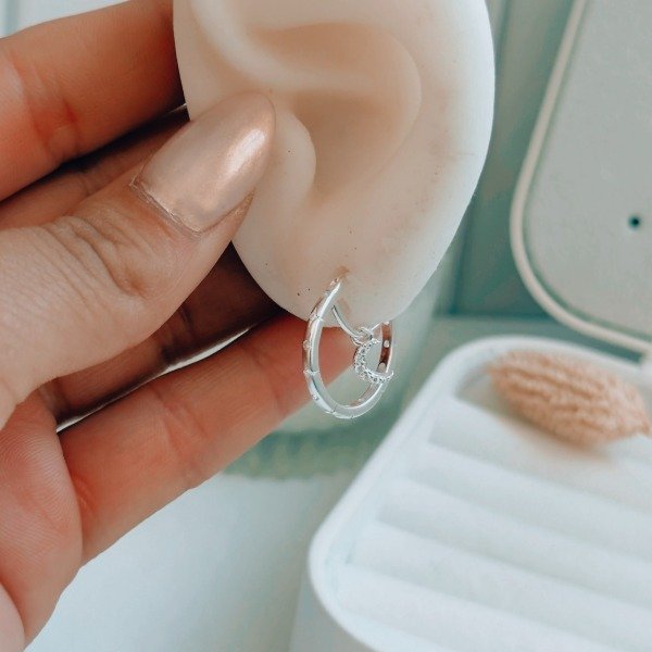 Producto - Aros Argollas Lunela Plata 925