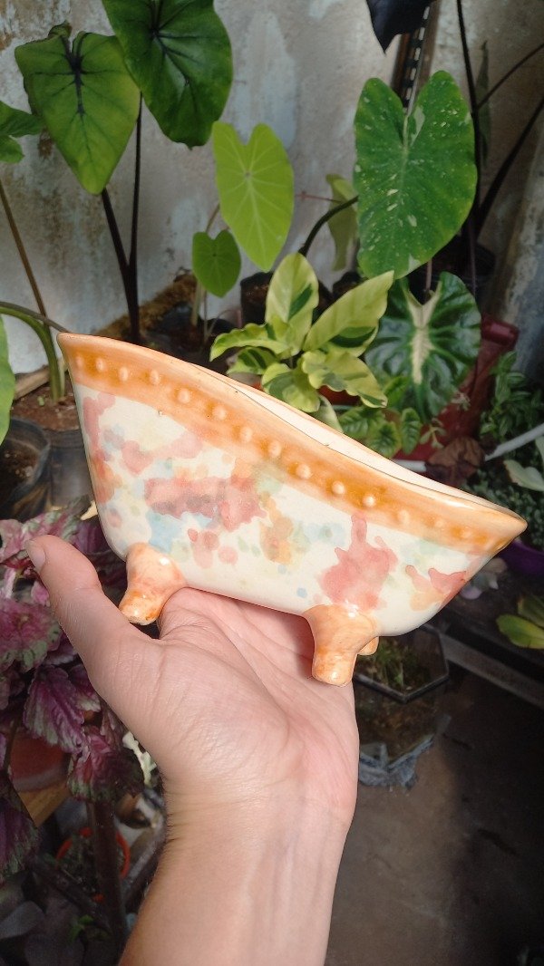 Producto - Maceta Esmaltada Bañaderita