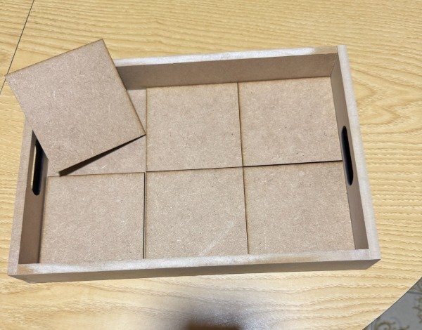 Producto - Bandeja Mayolicas (Incluye 6 cuadrados)