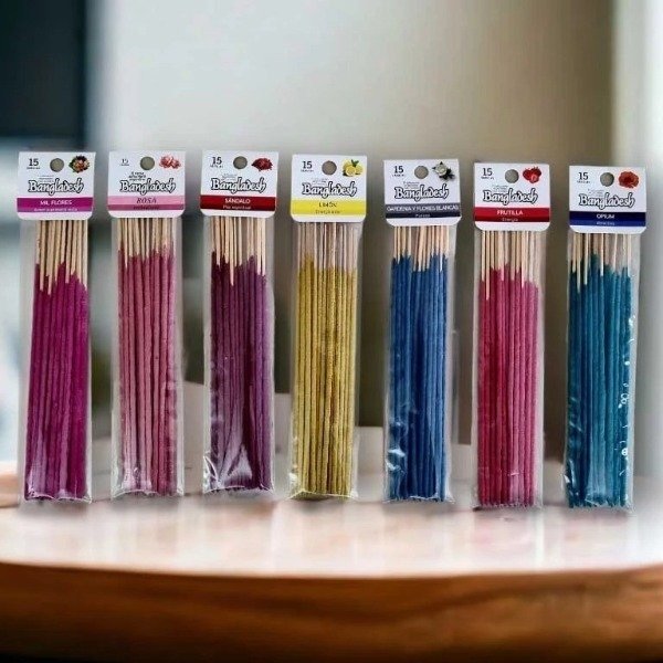 Producto - SAHUMERIO BANGLADESH 15VARILLAS X10UNIDAD (surtido)