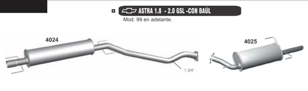 Producto - ASTRA 1.8 - 2.0 GSL CON BAUL
