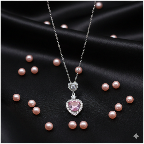 Producto - Collar corazón con cubic