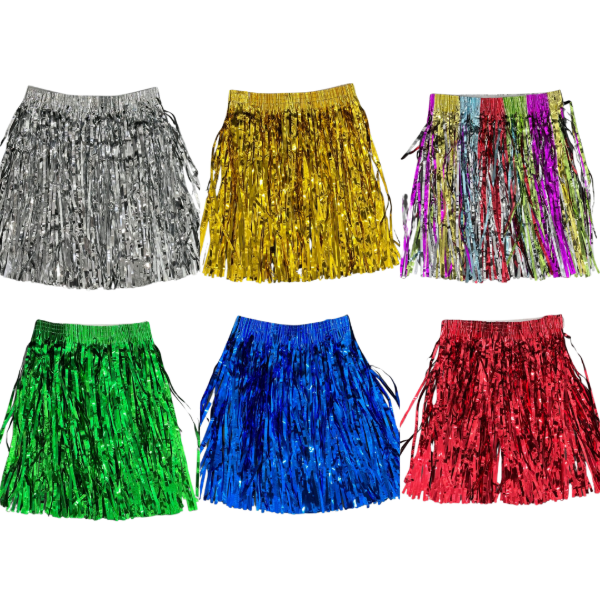 Producto - Tutu metalizado flecos x1