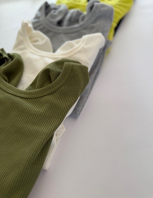 Producto - CAMISETA MANGA PRINCESA LARGA WAFFLE