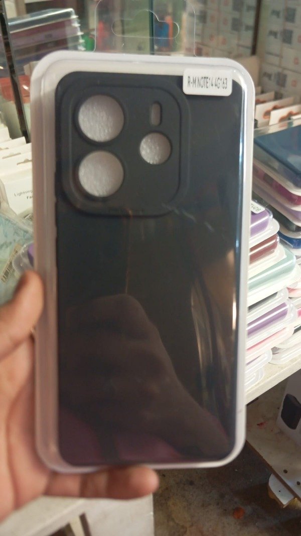 Producto - Funda Silicone Case Negro para Xiaomi Redmi Note 14 4G