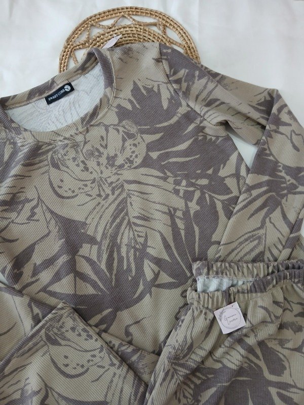 Producto - Pijama wafle T.XL estampado