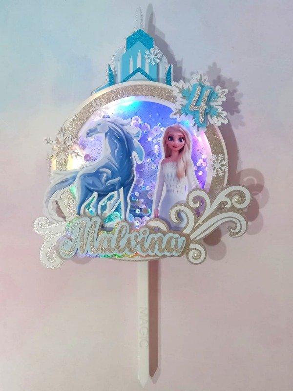 Producto - Cake topper 3D con luz + shaker - 0