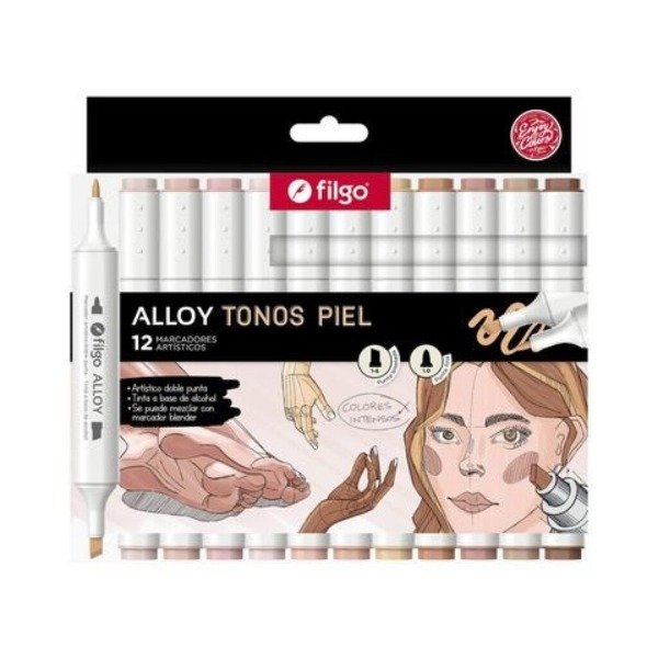 Producto - MARCADOR ARTÍSTICOS ALLOY FILGO TONOS PIEL