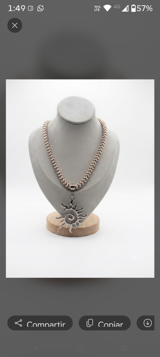 Producto - Collar dije sol espiral - 1