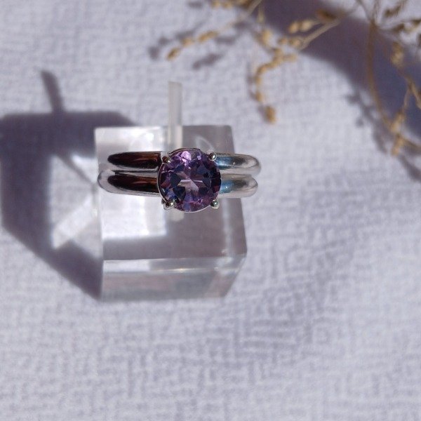 Producto - Anillo Plata 925 con Amatista Ajustable - 5