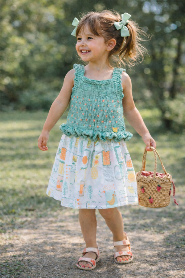 Producto - Vestidito frutas verde mar