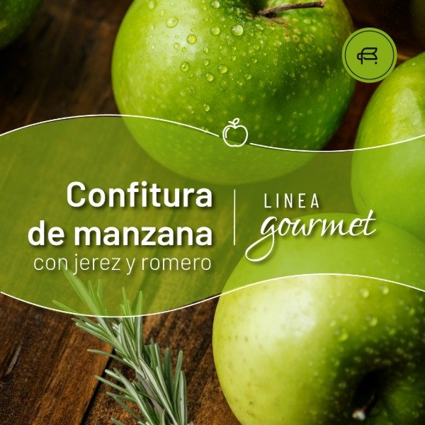 Producto - Confitura de Manzana, Jerez y Romero 475gr