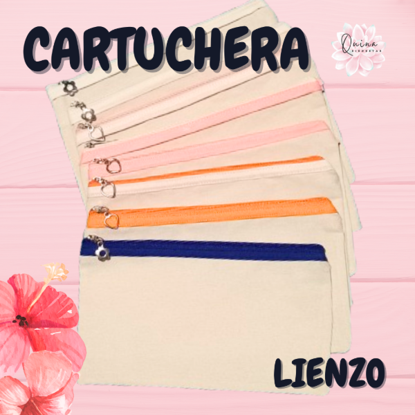 Producto - 50 CARTUCHERAS DE LIENZO PESADO LISAS - 5