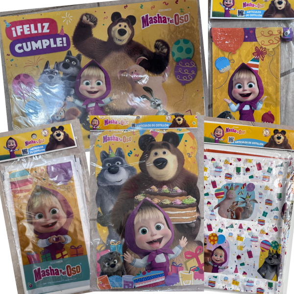 Producto - MASHA Y EL OSO - Artículos para Cumpleaños -