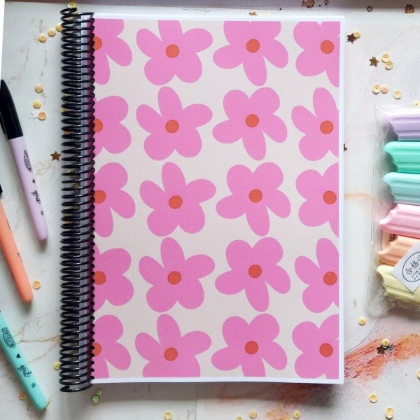 Producto - cuaderno universitario tapas flores - opciones 1 al 17