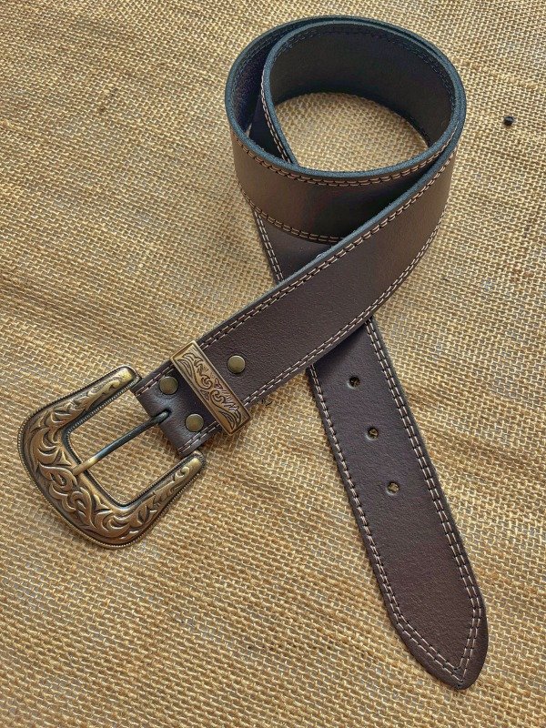 Producto - Cinturon cuero marrón