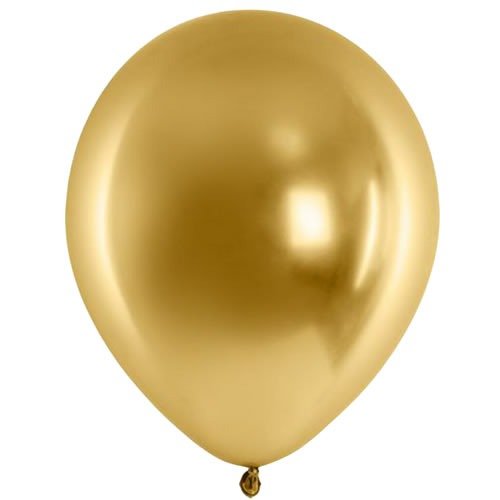 Producto - Globo Chrome Dorado 12 pulgadas x 10 unidades