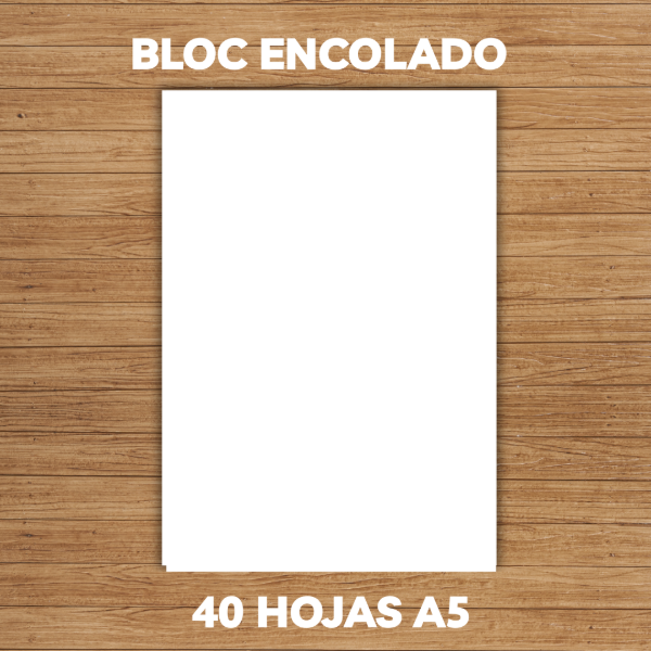 Producto - 3 bloc encolados . A5 Cada uno es de 40 hojas lisas