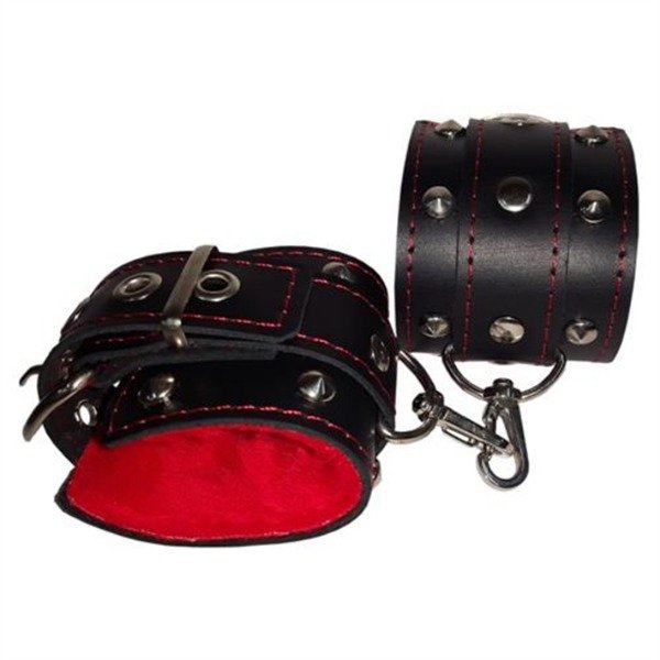 Producto - Esposas Premium negra con mosquetón y peluche