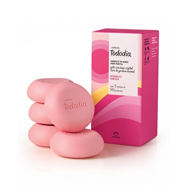 Producto - Jabónes  Acerola e Hibisco 5 un de 90 g