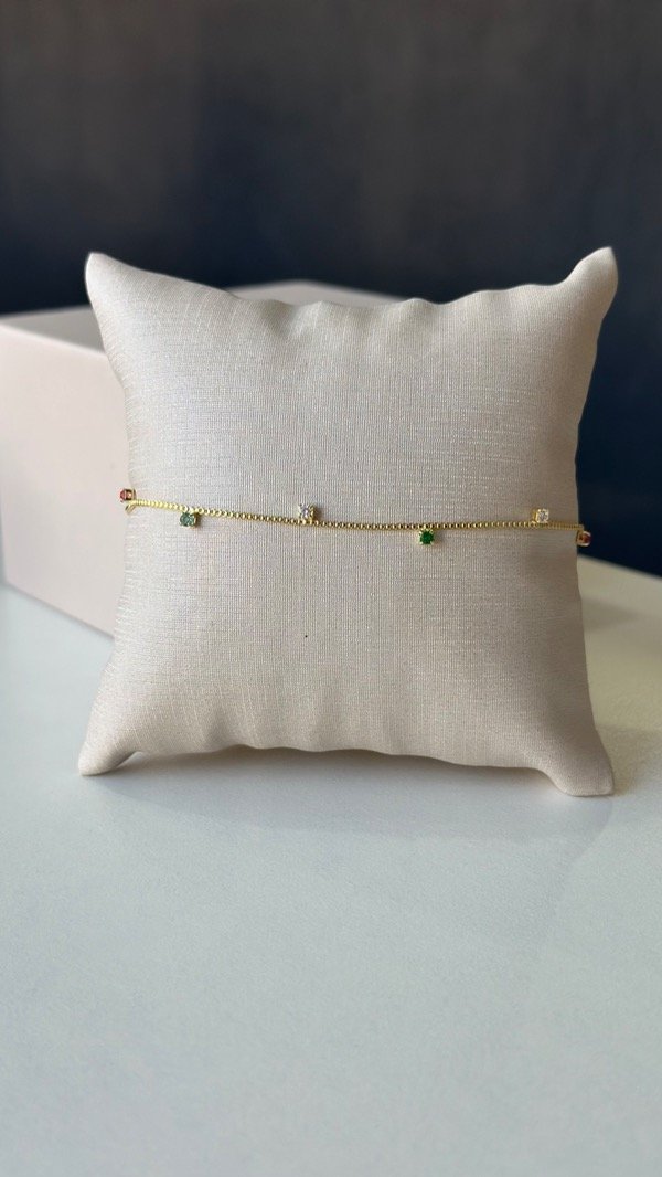 Producto - Pulsera Rayne colores laminada en oro 18k