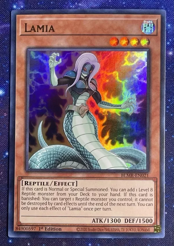 Producto - Yu-Gi-Oh! TCG, Lamia, Battles of Legend: Monstrous Revenge BLMR-EN021 1st Ed