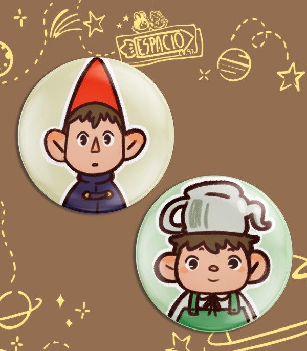 Producto - Pines Wirt y Greg // Mas Alla de Jardin