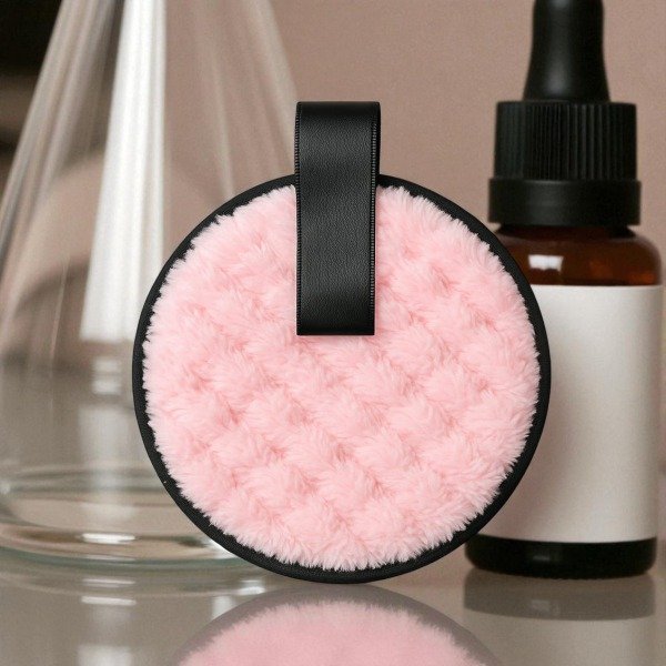 Producto - Borla Desmaquillante redondo - Mely - Rosa