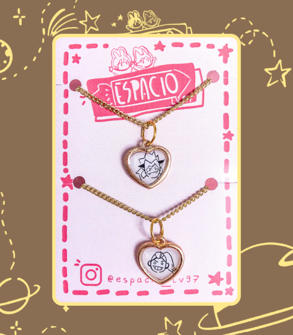 Producto - Collares para compartir Catra y Adora  // Shera