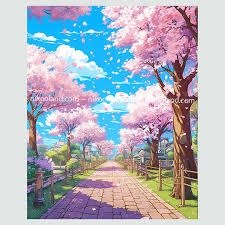 Producto - DIAMOND PAINTING 40X50 CAMINO DE LOS CEREZOS JAPON