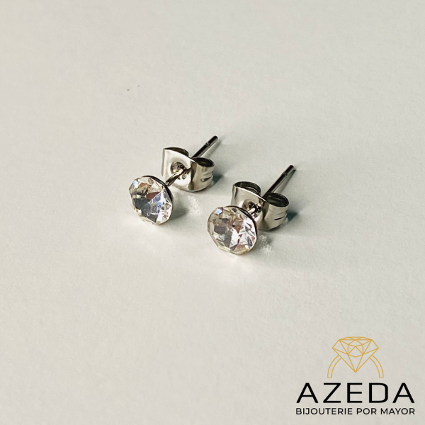 Producto - Aro Acero Strass Pegado Numero 3 diferentes colores