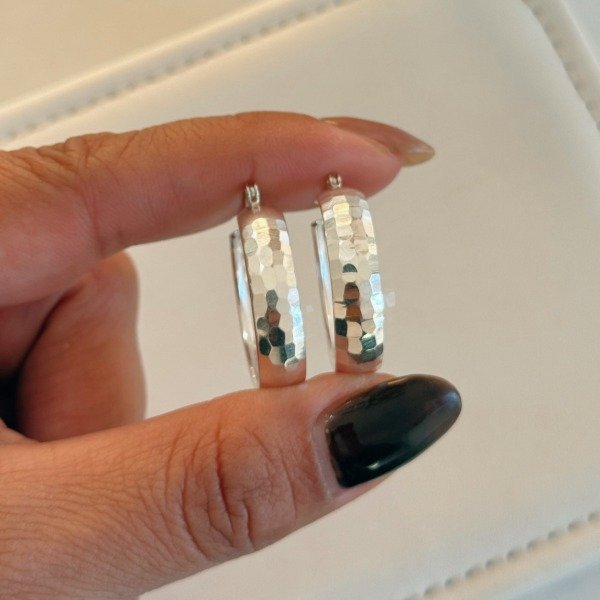 Producto - Aros Argolla Khendra Plata 925